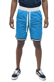 Solid Athletic Basketball Sports Shorts (Color: BURGUNDY, size: L)